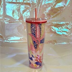 Starbucks Summer 2021 Coral Reef Venti Cup